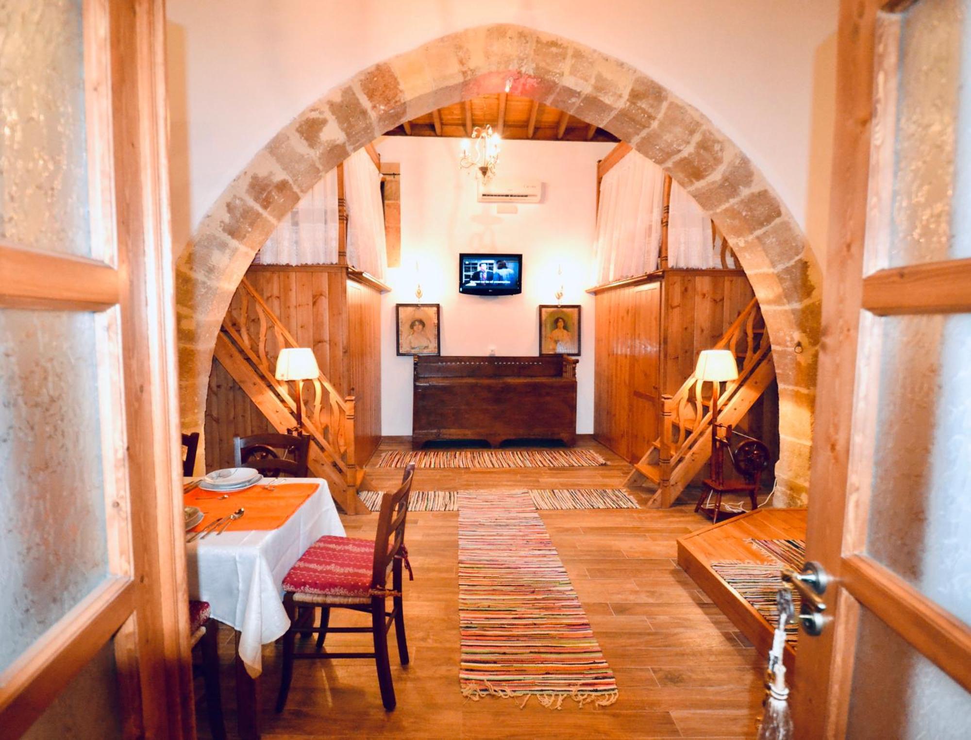Villa Patitiri Traditional House With Hot Tub Архангелос Экстерьер фото