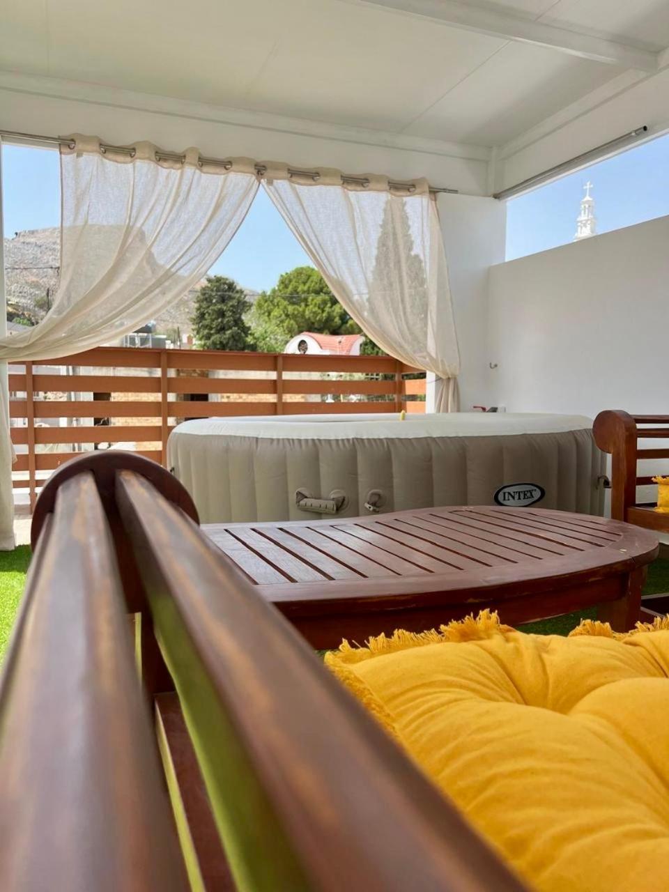 Villa Patitiri Traditional House With Hot Tub Архангелос Экстерьер фото