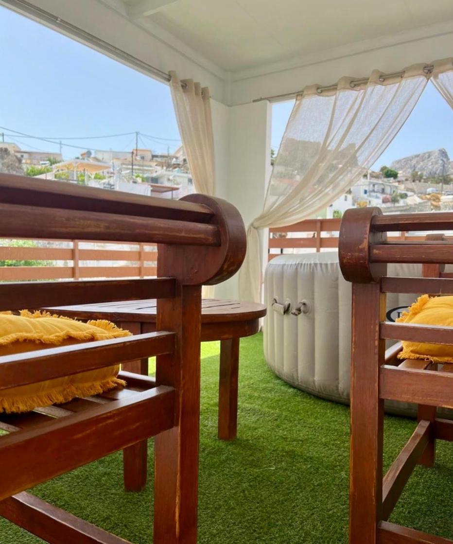 Villa Patitiri Traditional House With Hot Tub Архангелос Экстерьер фото
